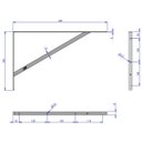 Ver imagem 2 de Kit 2 Suporte Prateleira Mão Francesa Reforçada 40cm - Loth