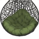 Ver imagem 7 de Balanço Suspenso Ninho Gota com Suporte Mola e Mosquetão Almofada Impermeável Gourmet Área Externa:a