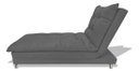 Ver imagem 4 de Sofa Cama Chaise Bicama Reclinavel Sala Lavinia Suede:Cinza/Suede