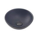 Ver imagem 1 de Cuba De Apoio Para Banheiro Redonda Slim Louça Cerâmica 28,5 cm Calcedônia Pingoo.casa - Cinza