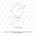 Ver imagem 5 de Cuba De Apoio Para Banheiro Redonda Slim Louça Cerâmica 28,5 cm Calcedônia Pingoo.casa - Cinza