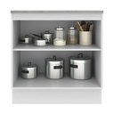 Ver imagem 4 de Balcão Armário de Cozinha 80 cm 2 Portas Branco Agata Madesa