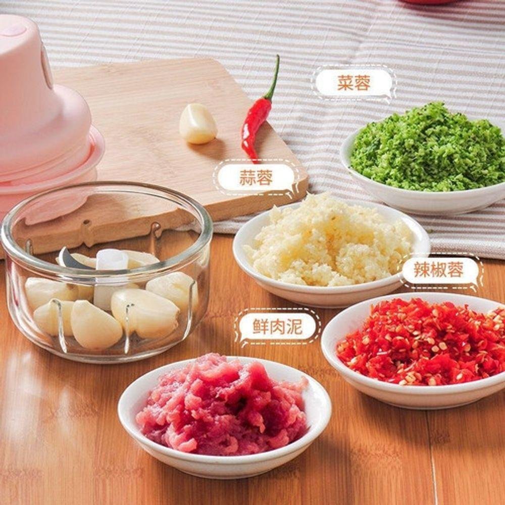 Mini Processador De Alho Pimenta Legumes Elétrico 250ml - 2