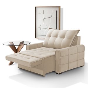 Poltrona do Papai Retratil e Reclinavel 85cm Dubai Veludo - Fortbello Estofados