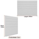 Ver imagem 2 de Cabeceira para Cama Box Queen 160cm Veso Linho Bege - Sallar Home