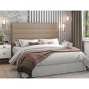 Ver imagem 4 de Cabeceira para Cama Box Queen 160cm Veso Linho Bege - Sallar Home