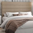 Ver imagem 1 de Cabeceira para Cama Box Queen 160cm Veso Linho Bege - Sallar Home