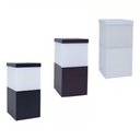 Ver imagem 1 de Kit 2 Postes Luminária Piso Balizador Jardim 15cm Alumínio Cor:branco