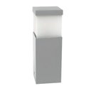 Ver imagem 3 de Kit 2 Postes Luminária Piso Balizador Jardim 15cm Alumínio Cor:branco