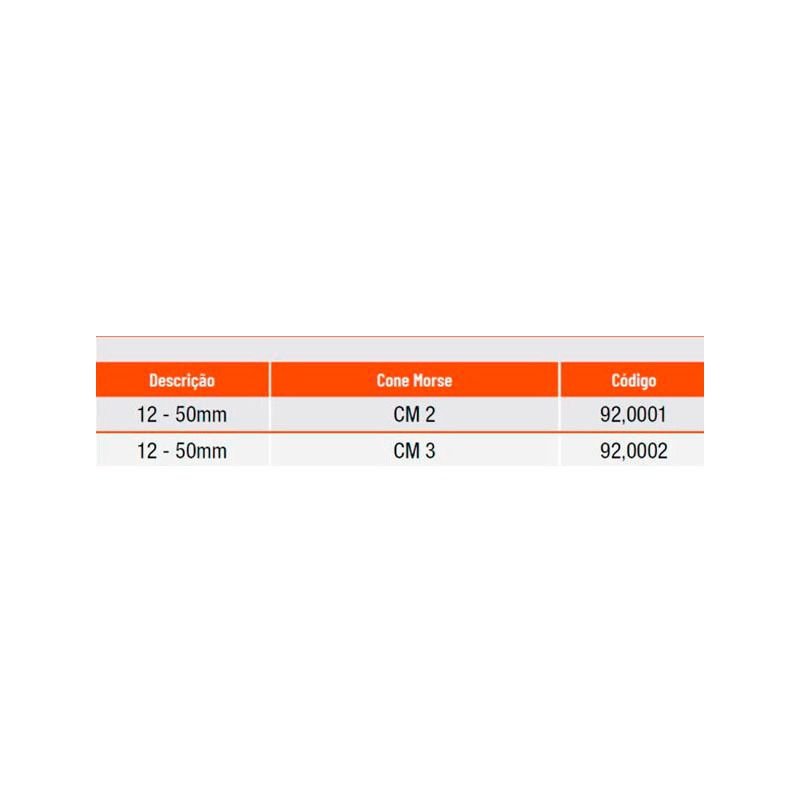 Adaptador para Broca Anular- Cone Morse 2 - Ref. 92,0001 - Rocast - 5