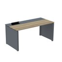 Ver imagem 1 de Plataforma Simples 140x792 PSCPP140/792/1 Pessoa 140cm Industrial Noce Naturalle e Grafito Marrom/Marromle