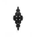 Ver imagem 2 de Florão Pequeno Ornamento Em Ferro Fundido Decoração 36X16Cm