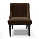 Ver imagem 3 de Kit 06 Cadeiras de Jantar Liz Suede Marrom Base Fixa Madeira Preto - D’Rossi