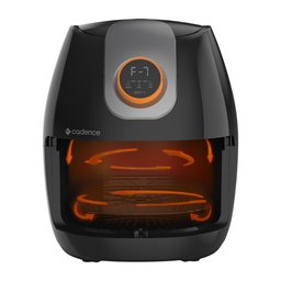 Fritadeira Elétrica Digital sem Óleo 3L Cadence Cook Fryer Preta 1250W 220V FRT526 - 4