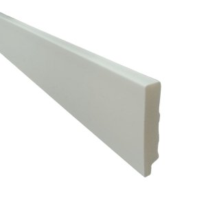 Rodape Poliestireno 07cm Liso 50007 Arquitech - Barra 2,4 Metros