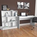 Ver imagem 5 de Mesa Escrivaninha e Estante para Escritorio B28 Branco Novam