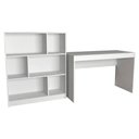 Ver imagem 1 de Mesa Escrivaninha e Estante para Escritorio B28 Branco Novam