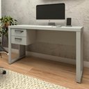 Ver imagem 2 de Escrivaninha com Gaveteiro Suspenso 120cm F5 Office Cor:cinza Claro