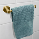 Ver imagem 2 de Suporte Porta Toalha Dourado Escovado Toalheiro Inox Porta Toalha de Rosto Acessório Parede Banheiro