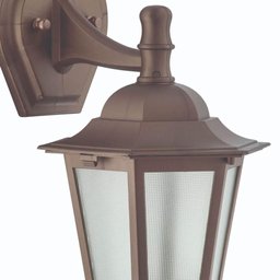 Kit 12 Arandelas Gregas Marrom Bivolt Luminárias de Parede Coloniais Jardim Pátio Dital  - 4