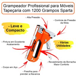 Grampeador Profissional para Móveis Tapeçaria - Sparta - 5