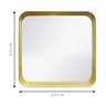 Espelho Decorativo Urban Dourado 50x50cm Quadrado Cantos - 4