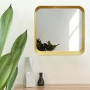 Ver imagem 3 de Espelho Decorativo Urban Dourado 50x50cm Quadrado Cantos