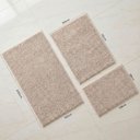 Ver imagem 3 de Tapete Dedinho Antiderrapante Popcorn Areia 38x58cm | 50x70cm | 50x100m