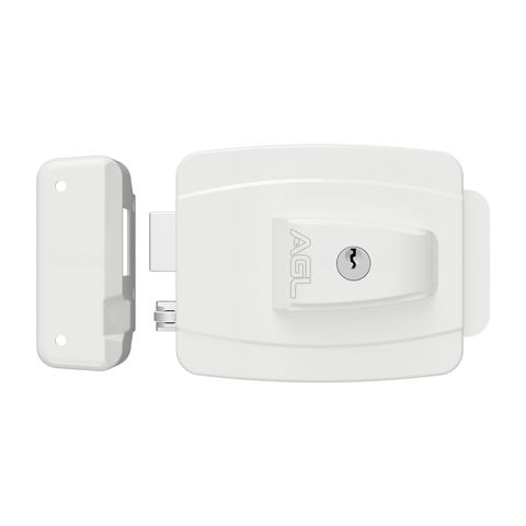 Fechadura AL100R 42mm sem Botão 12V Chave Branca Agl