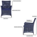 Ver imagem 3 de Jogo Sofá e 2 Poltronas de Área Igapó Alumínio Pintura Marrom Corda Náutica Estofado 10 Trama