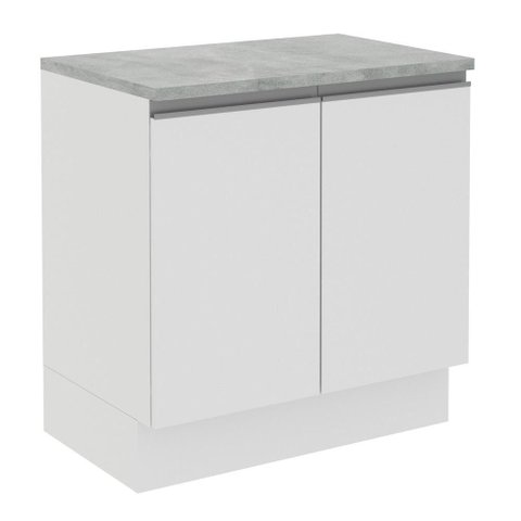 Balcão Glamy Branco 2 Portas Madesa
