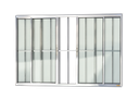 Ver imagem 1 de Janela Alumínio Confort 4F.c/Grade 100 x 120 V.Liso Anod.Brilhante Brimak