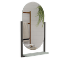 Ver imagem 5 de Gabinete Suspenso P/ Banheiro Completo C/ Cuba Espelheira 1 Porta Metalon 80cm Caribe Mgm