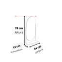 Ver imagem 6 de Gabinete Suspenso P/ Banheiro Completo C/ Cuba Espelheira 1 Porta Metalon 80cm Caribe Mgm