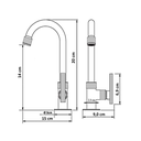 Ver imagem 7 de Torneira Lavatório Banheiro B. M. Metal Luxo 1195 C-73 ¼ Volta
