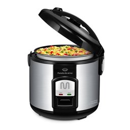 Panela de Arroz 10 Xícaras de Inox, Função Manter Aquecido e Bandeja a Vapor 220v-700w Multi - Go006 - 2