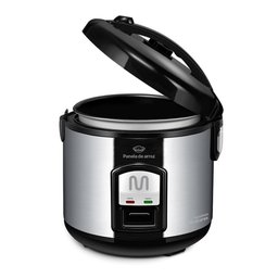 Panela de Arroz 10 Xícaras de Inox, Função Manter Aquecido e Bandeja a Vapor 220v-700w Multi - Go006 - 3