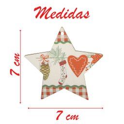 Kit 12 Enfeites Pendentes Para Árvore De Natal Em MDF 7cm - 3