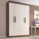 Ver imagem 2 de Guarda-Roupa Solteiro Lisboa 4 Portas 2 Gavetas