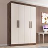 Guarda-Roupa Solteiro Lisboa 4 Portas 2 Gavetas - 2