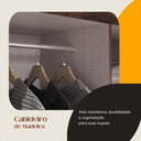 Ver imagem 6 de Guarda-Roupa Solteiro Lisboa 4 Portas 2 Gavetas