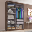 Ver imagem 3 de Guarda-Roupa Solteiro Lisboa 4 Portas 2 Gavetas