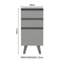 Ver imagem 3 de Balcão de Cozinha 40cm 3 Gavetas com Pés Nice Madesa