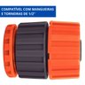 Bico Engate Rosqueado P/ Mangueira 1/2" Polegada Com Conxeão Torneira de 3/4" + Redução P/ 1/2" | Tr - 3