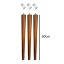 Ver imagem 2 de Kit 3 Pés Palito 60cm + 3 Suporte Inclinado