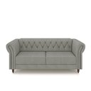 Ver imagem 7 de Conjunto de Sofá Sala de Estar Stanford Chesterfield 2 e 3 Lugares 180cm/260cm Pés Madeira Couro Cin