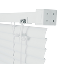 Ver imagem 4 de Cortina Persiana Horizontal Evolux Premier PVC 50x60cm Cor Branca p/ Escritorio Sala Quarto Reunião