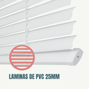 Ver imagem 7 de Cortina Persiana Horizontal Evolux Premier PVC 50x60cm Cor Branca p/ Escritorio Sala Quarto Reunião