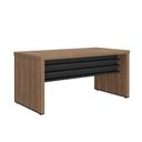 Ver imagem 4 de Conjunto Executivo 4 Mesas Tamburato 1600 para 4 Pessoas Elegante Marrom/Nogal/Preto Artany
