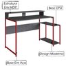Mesa Para Computador Gamer RYZE 4500 Vermelho Grafite PP - 3